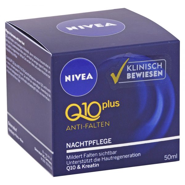 NIVEA nočný krém proti vráskam Q10 Plus 50 ml