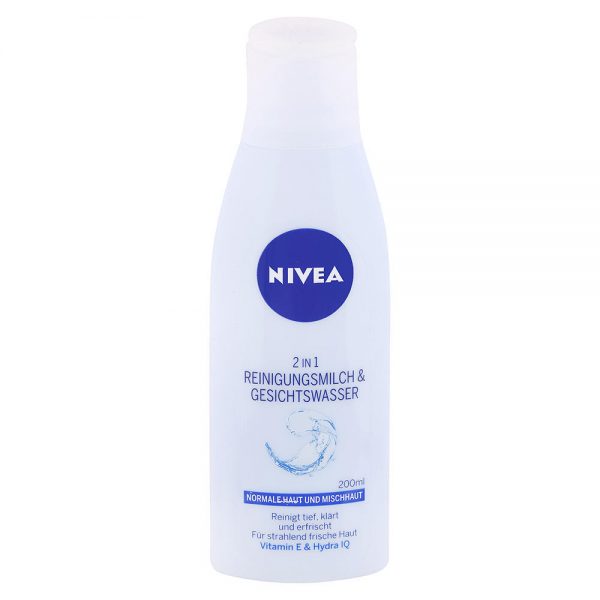 NIVEA čistiace pleťové mlieko a voda 2v1 200 ml