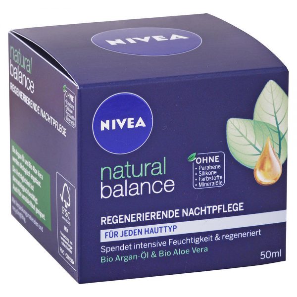 Nivea - Regeneračný nočný krém Natural Balance 50ml